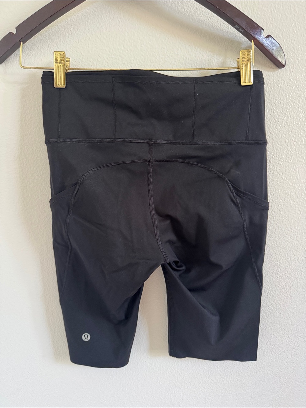 lululemon athletica Black Fast and Free High-Rise Bike Shorts with Phone Pockets - Picture 3 of 7